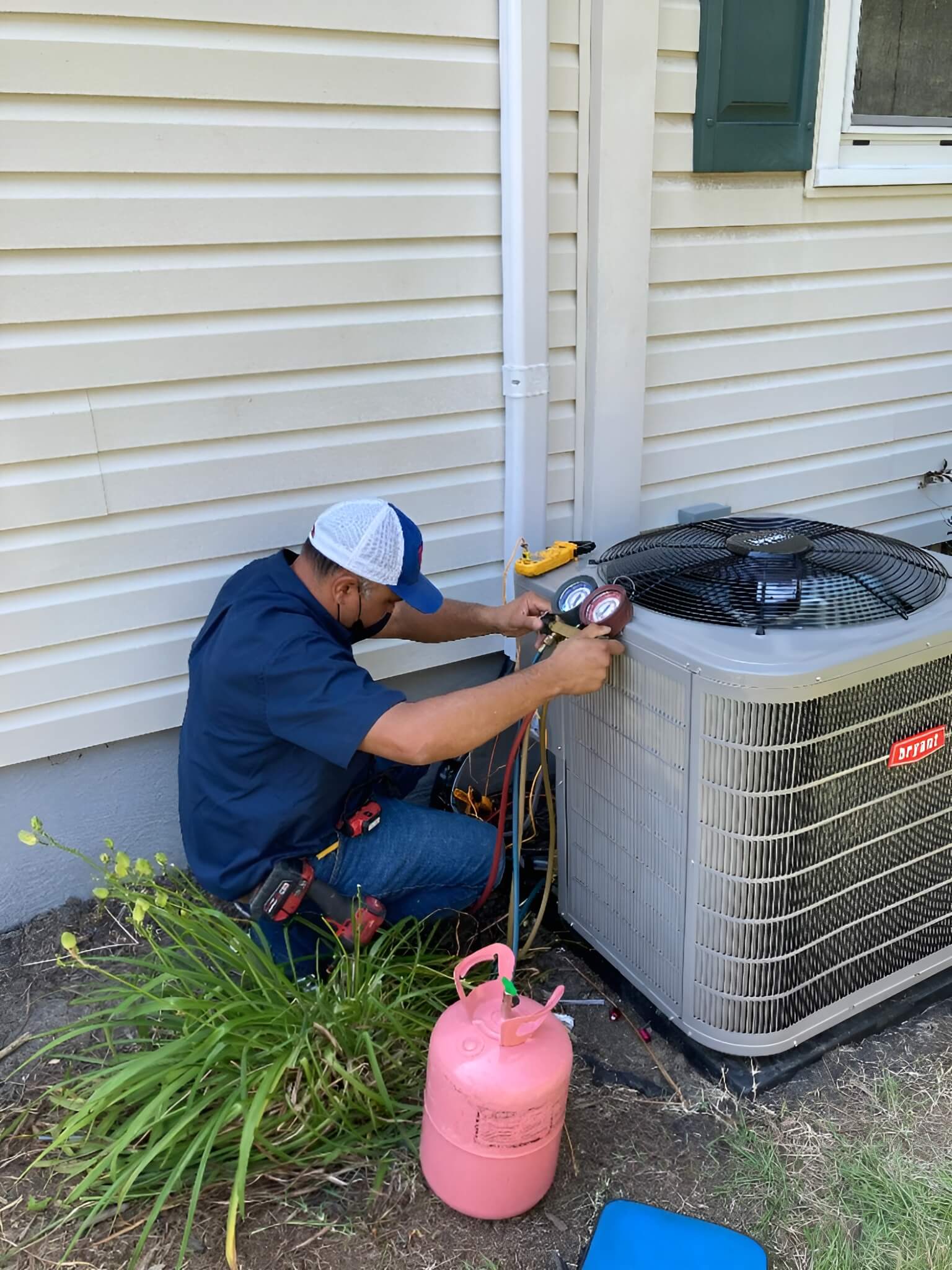 Tario HVAC crew completing a heating system replacement